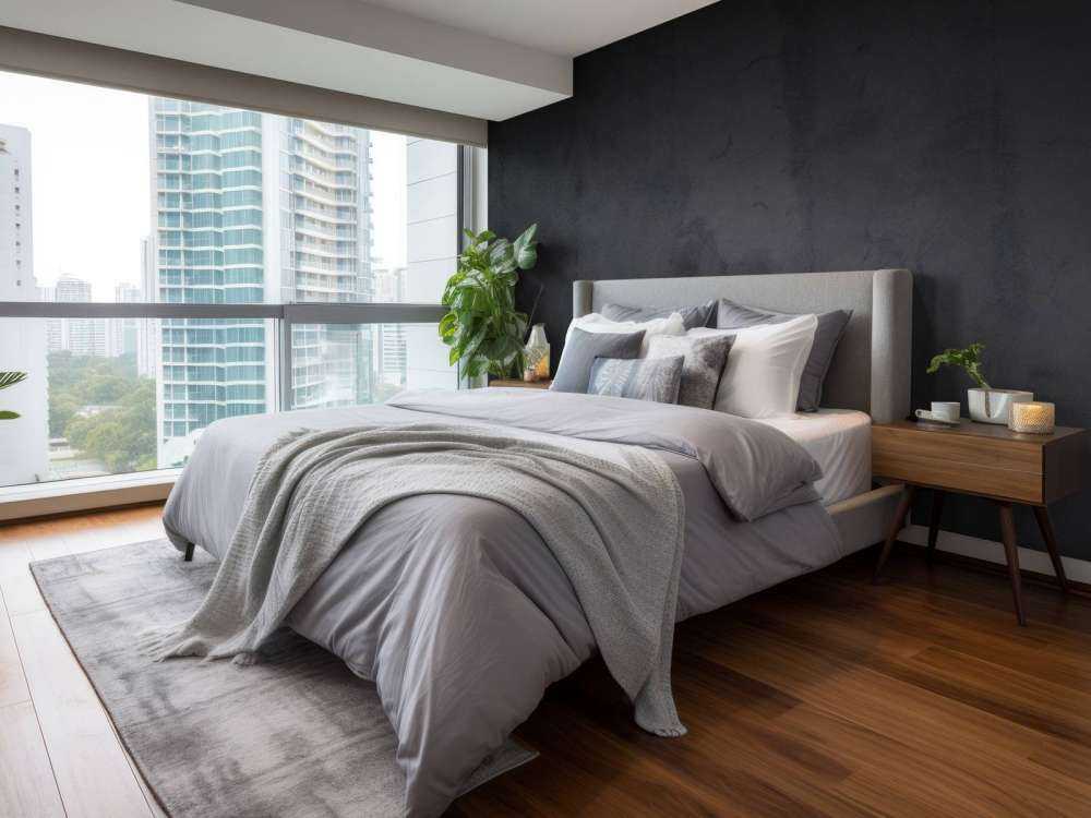 Charcoal grey concrete