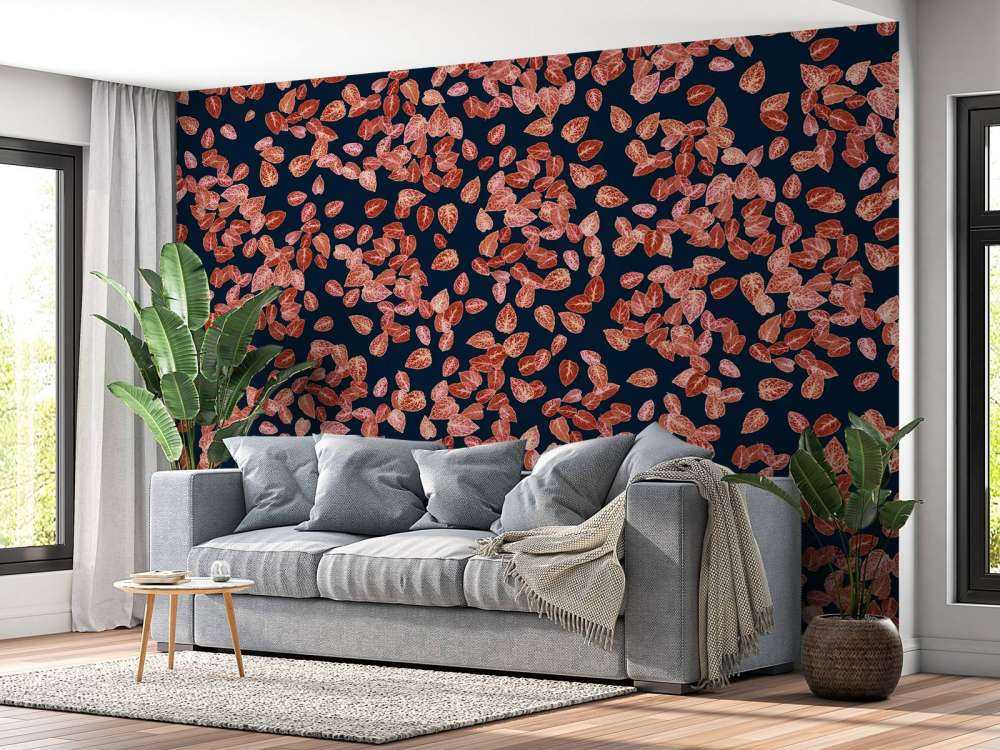 Small leaves rust on mightnight blue