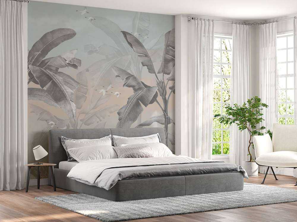 Tropical banana trees