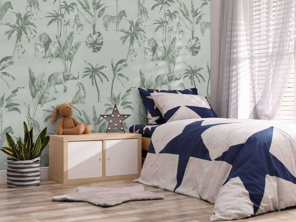 Animal jungle pattern green