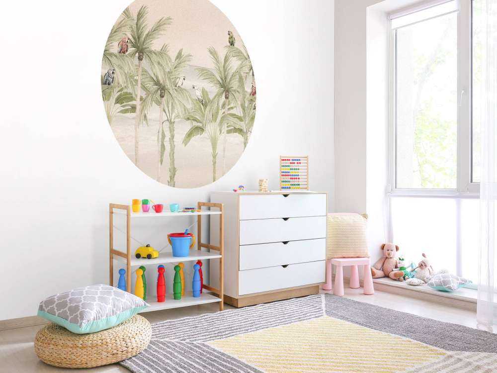 Parrots on the beach