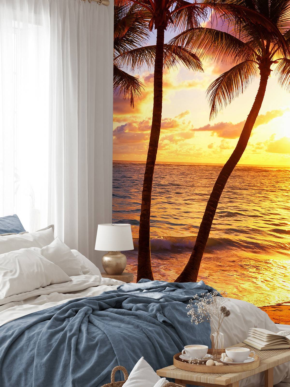 Colourful beach