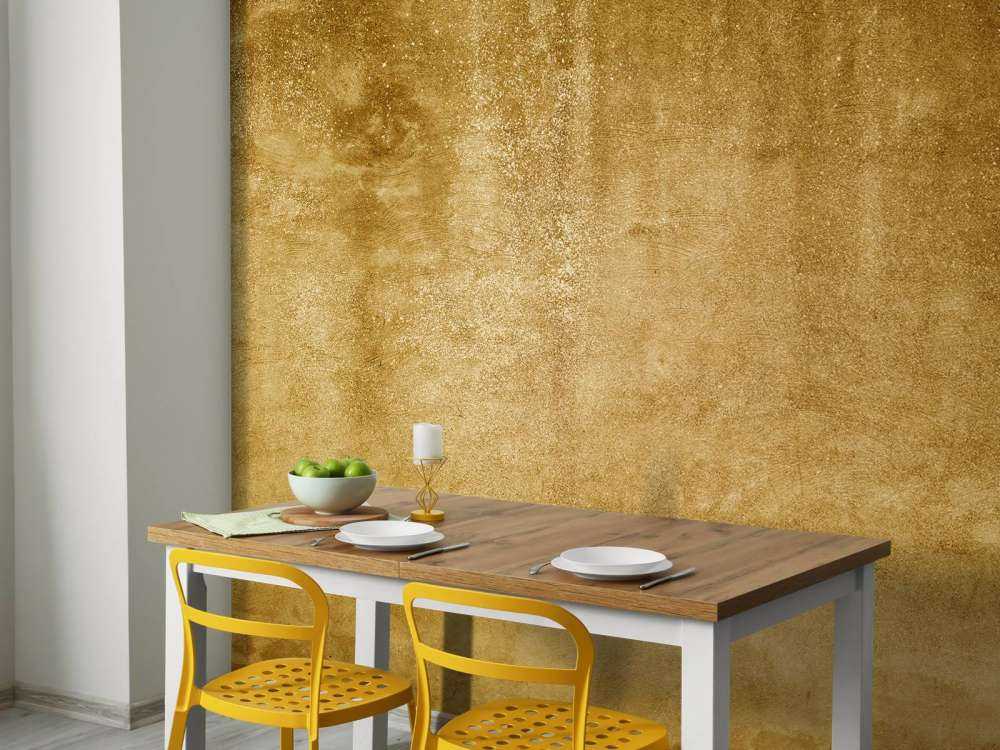 Ochre yellow concrete