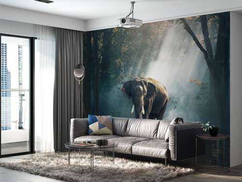 Elephant in a jungle
