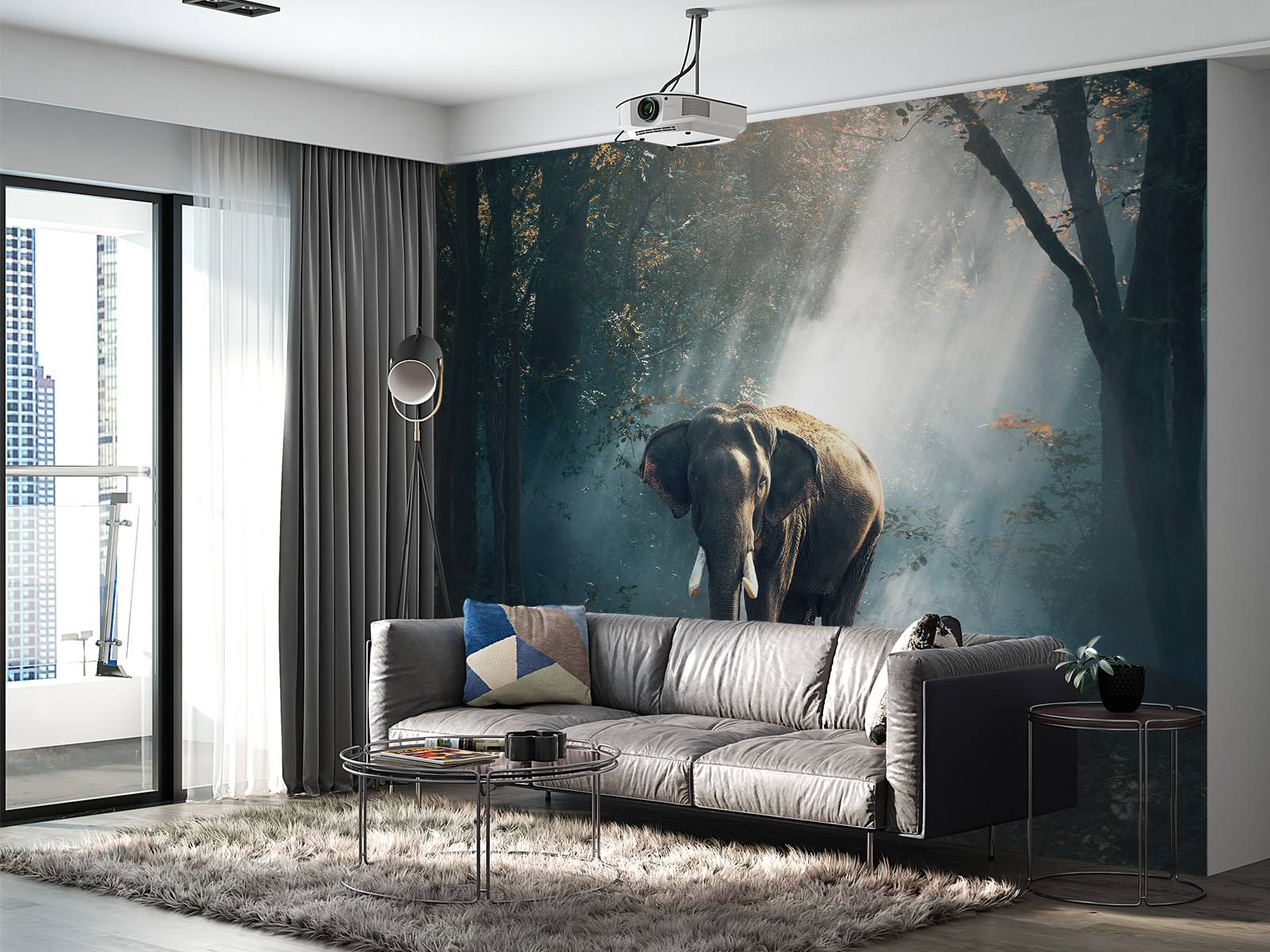 Elephant in a jungle