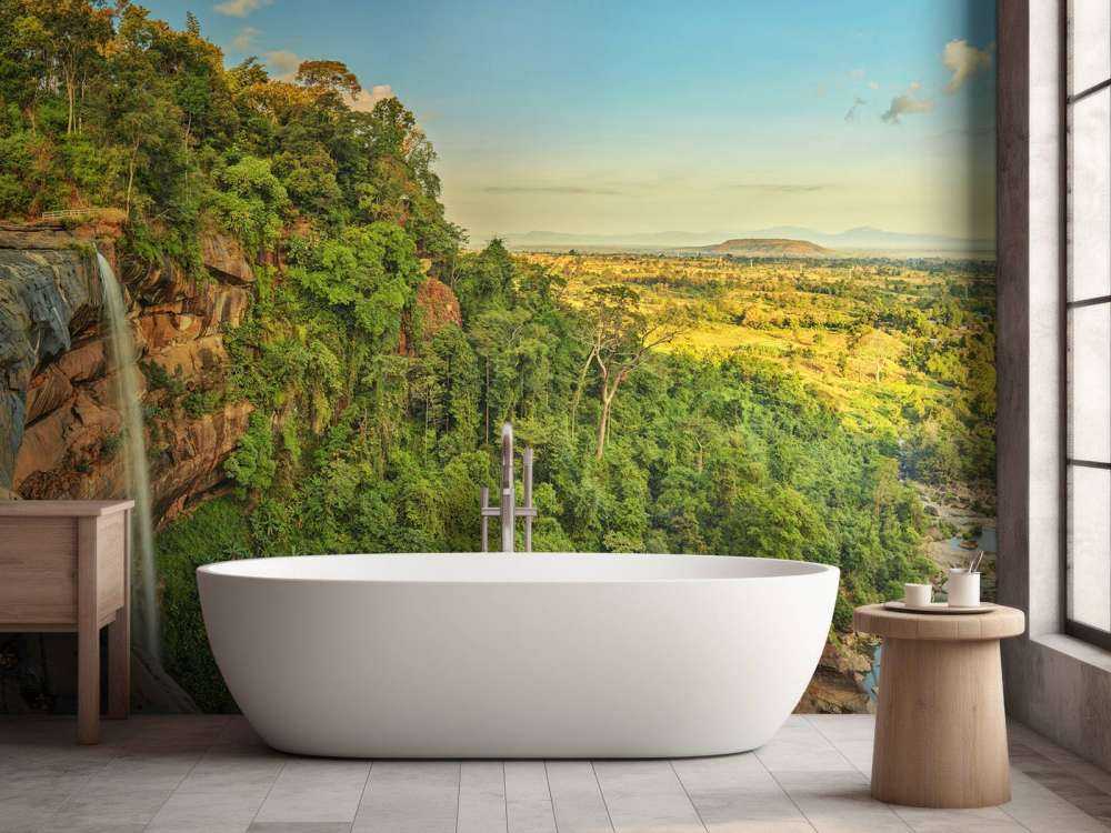 Waterfall at a cliff