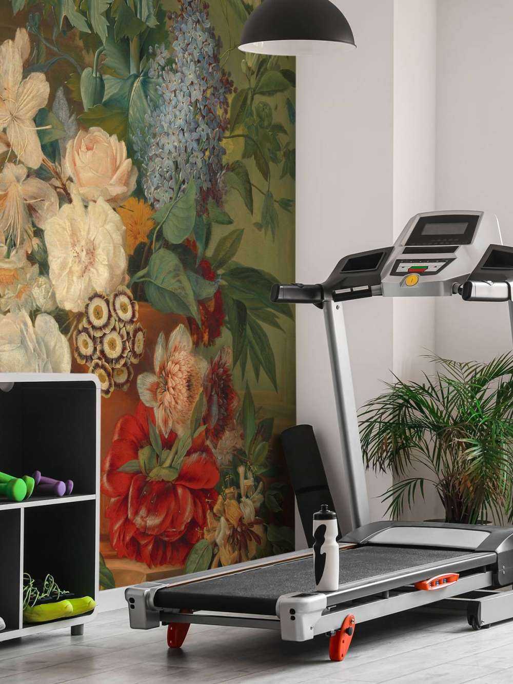 Flowers in a terracotta vase