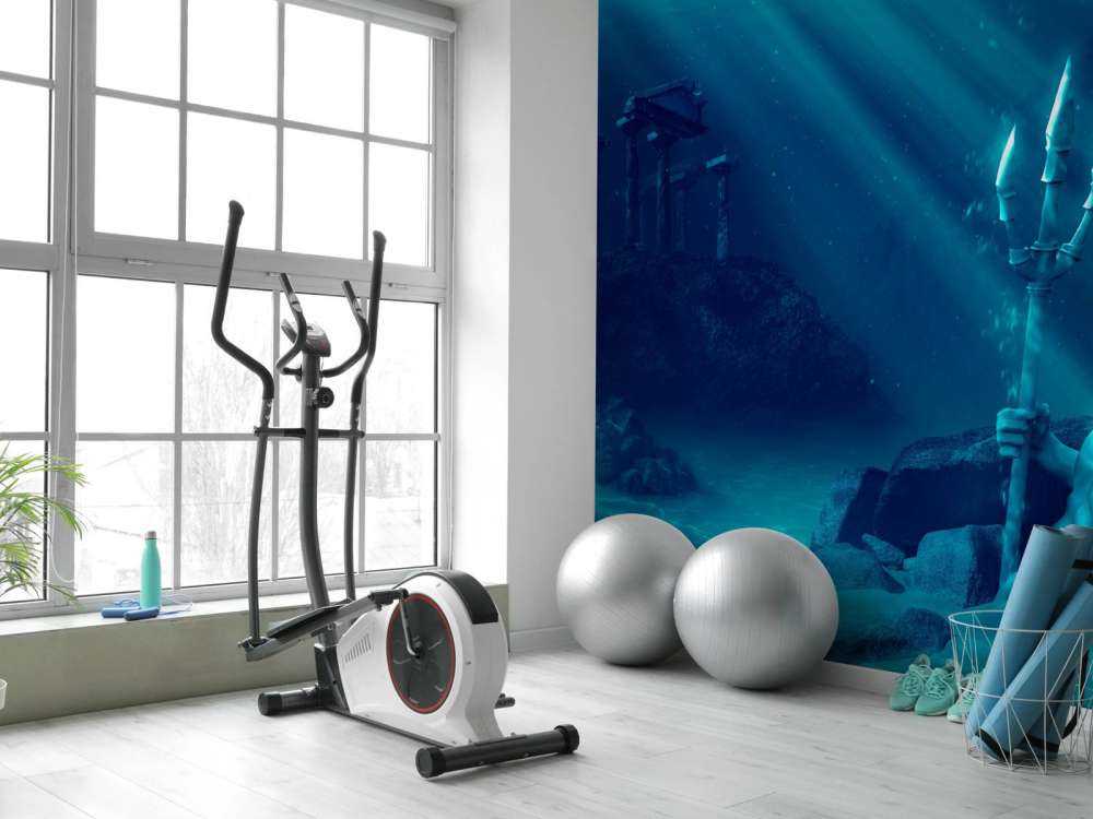 Atlantis with statue