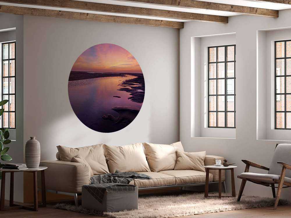 Sunset with purple air