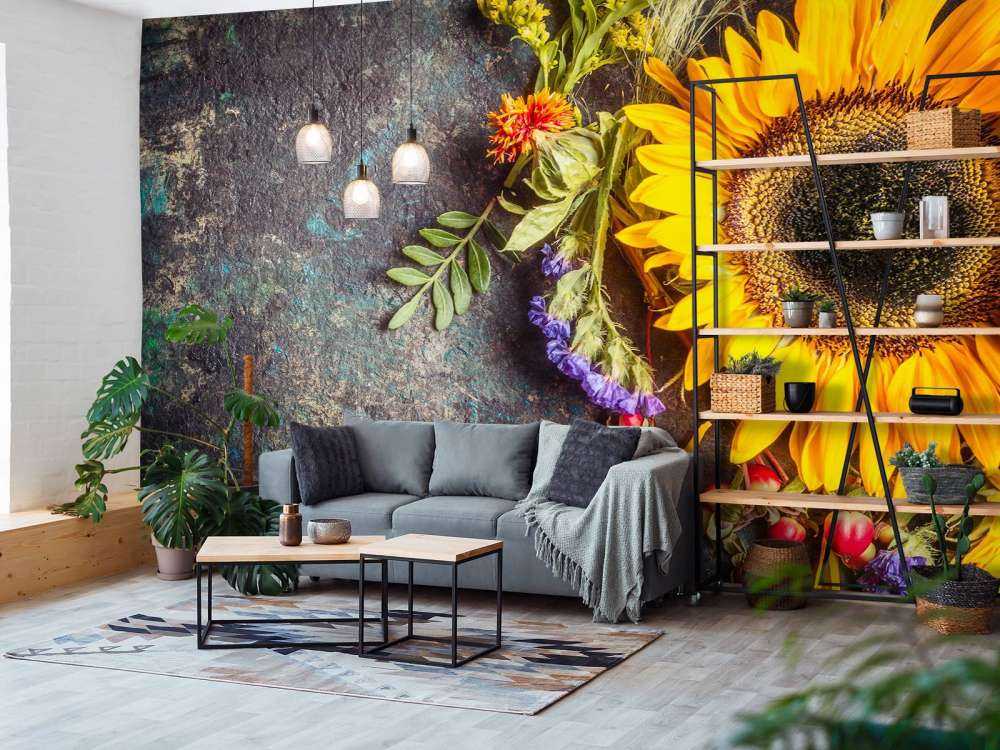 Floral autumn statue