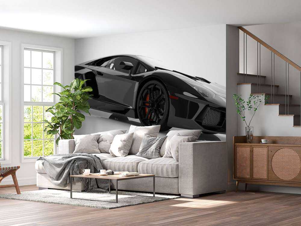 Black supercar