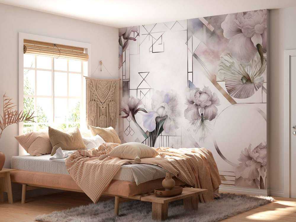 Watercolor Geometry Beige