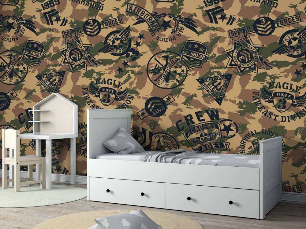 Camouflage with logos