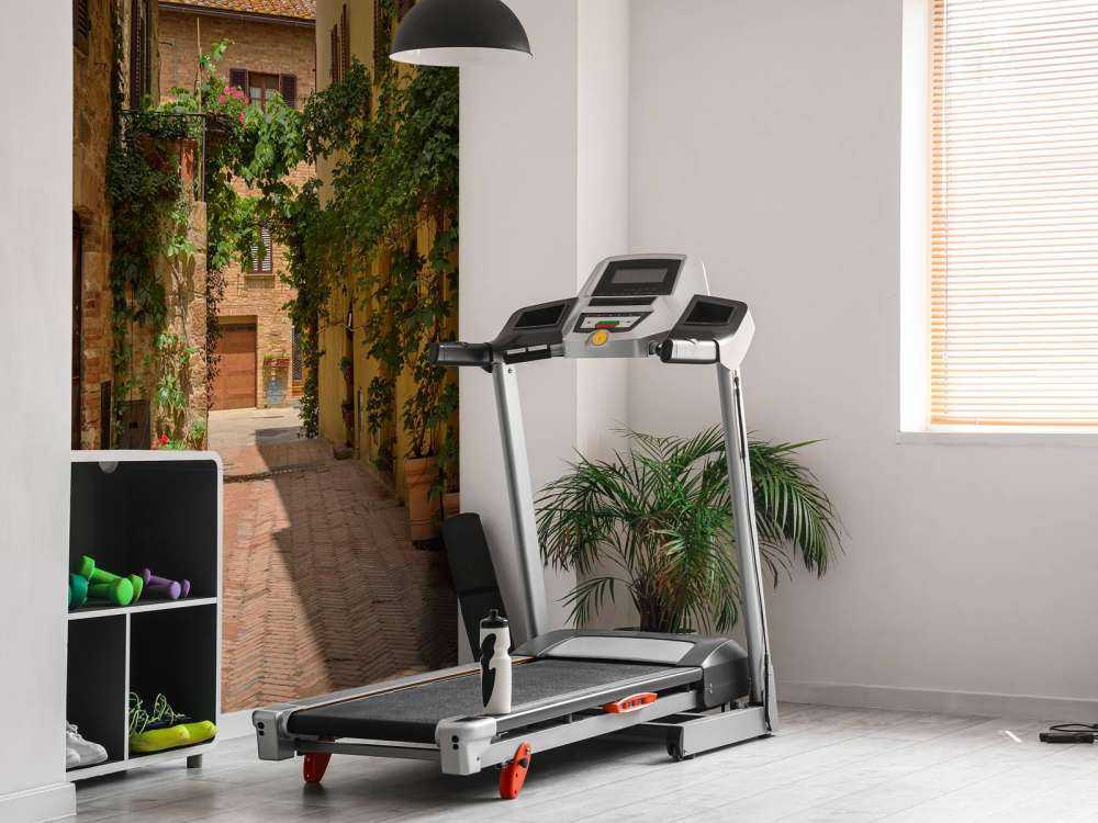 Italian street with plants