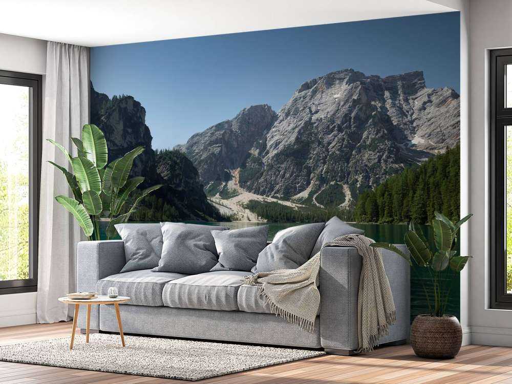 Lago di Braies from a boat