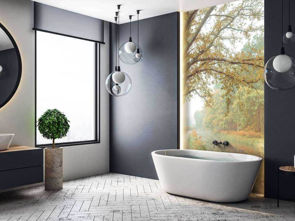 Lake in autumn forest