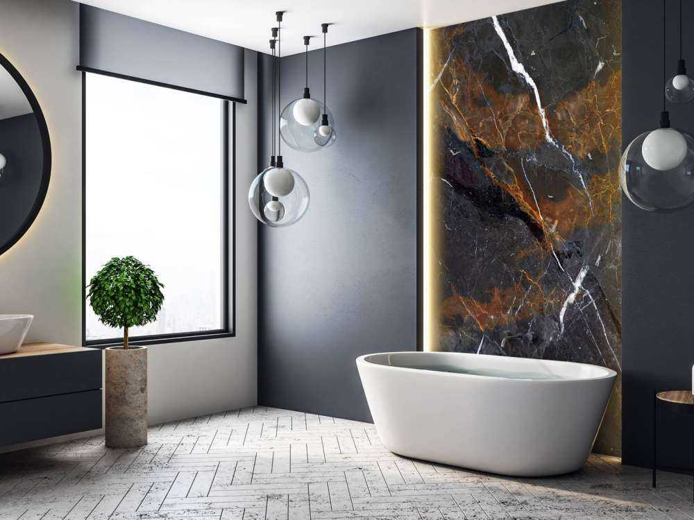 Marble with warm colours