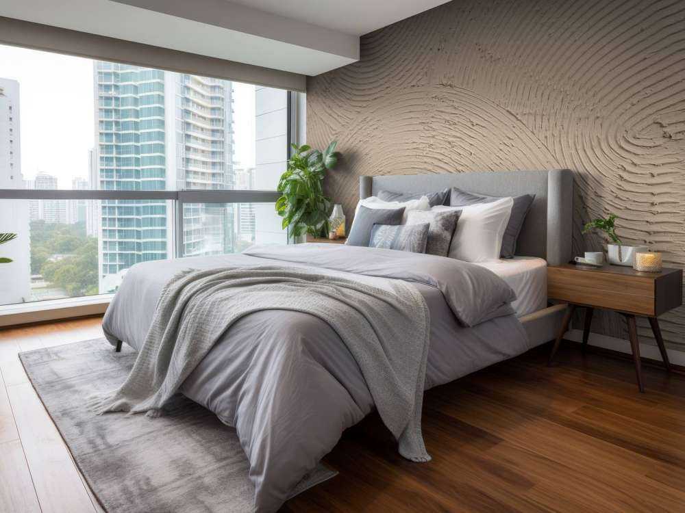 Zen circles in taupe