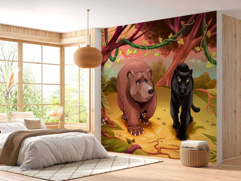 Friendly jungle animals