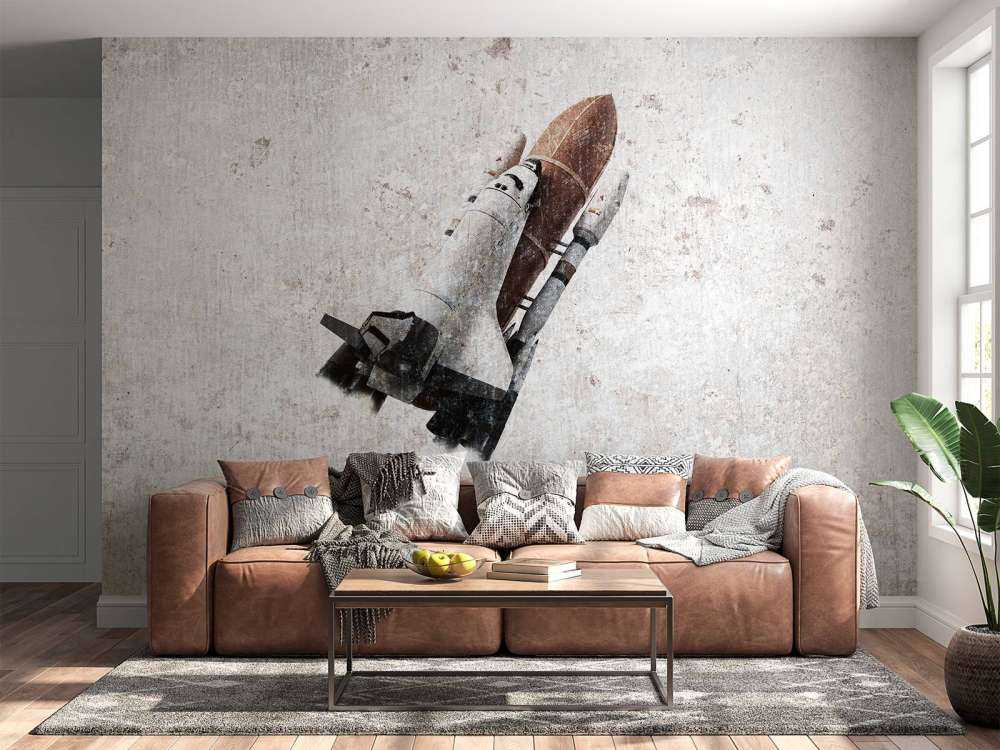 Spaceshuttle on concrete