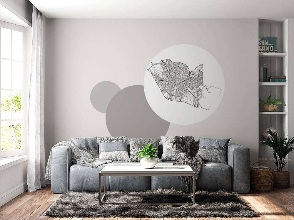 Map of Valencia, white