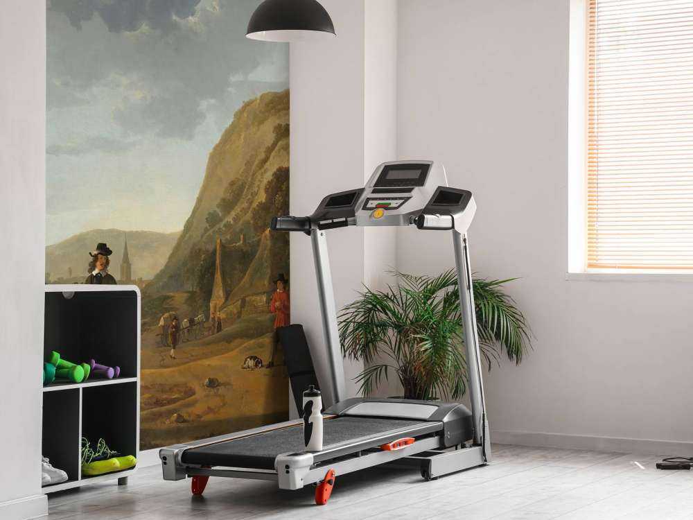 River landscape with horsemen