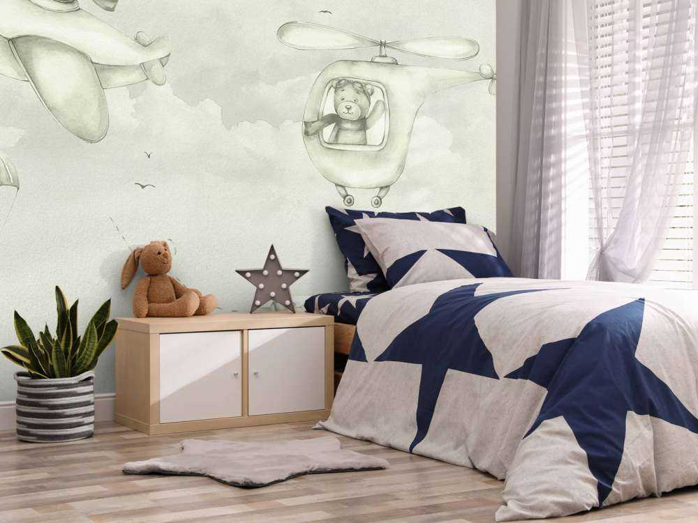 Bear pilots in green