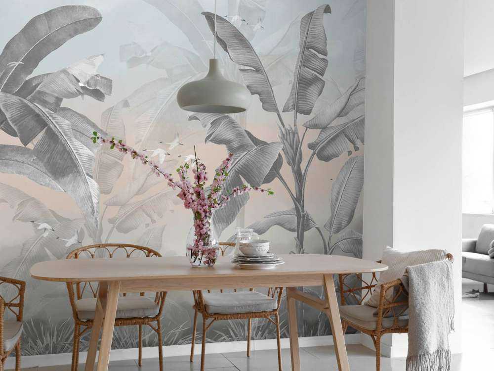 Tropical banana trees