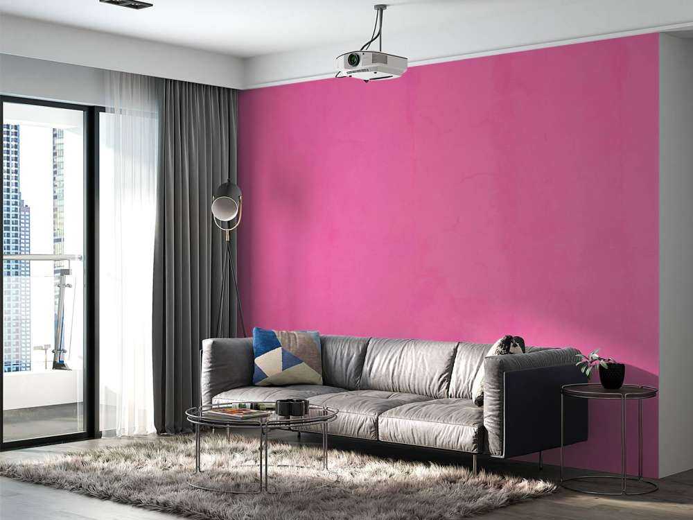 Fuchsia pink concrete