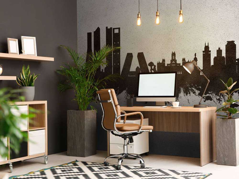 Watercolor skyline, Madrid