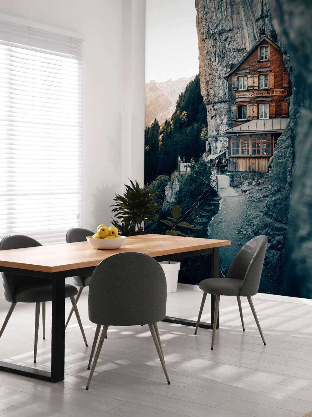 Mountain hut in the Alps