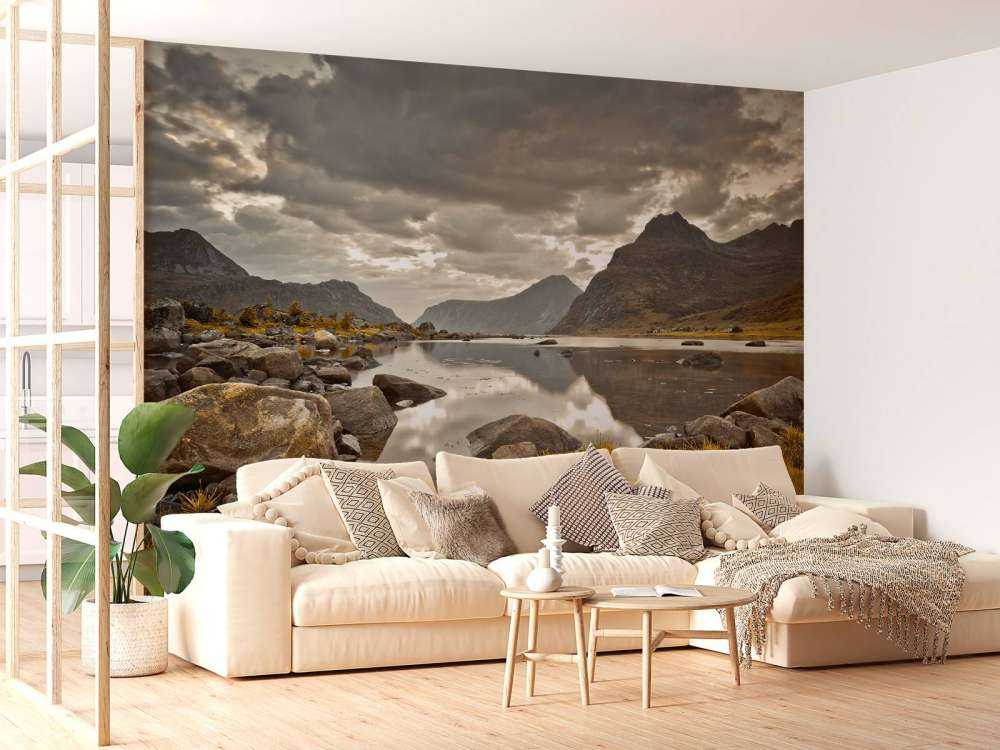 Lofoten during cloudy weather