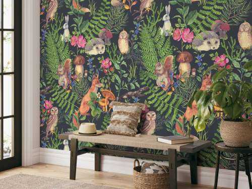 Dark forest pattern