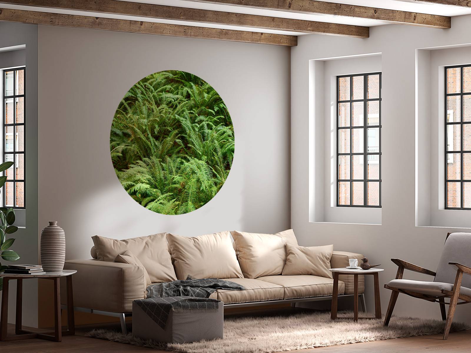 Green ferns