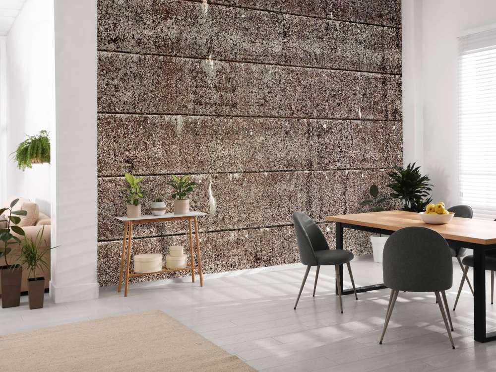 Oude betonnen damwand