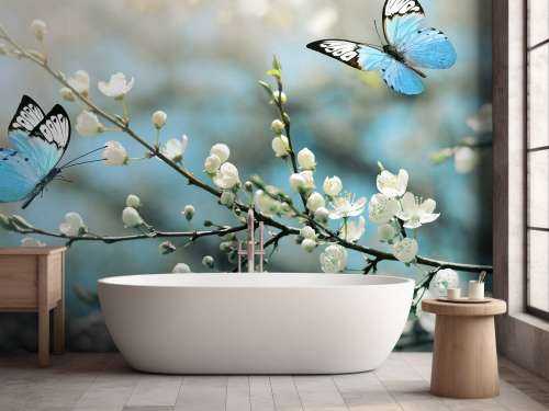 Blue butterflies