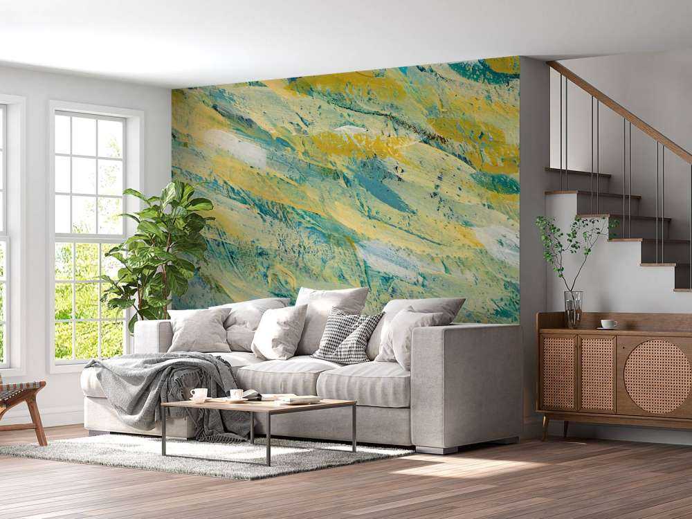 Coloured paint stripes