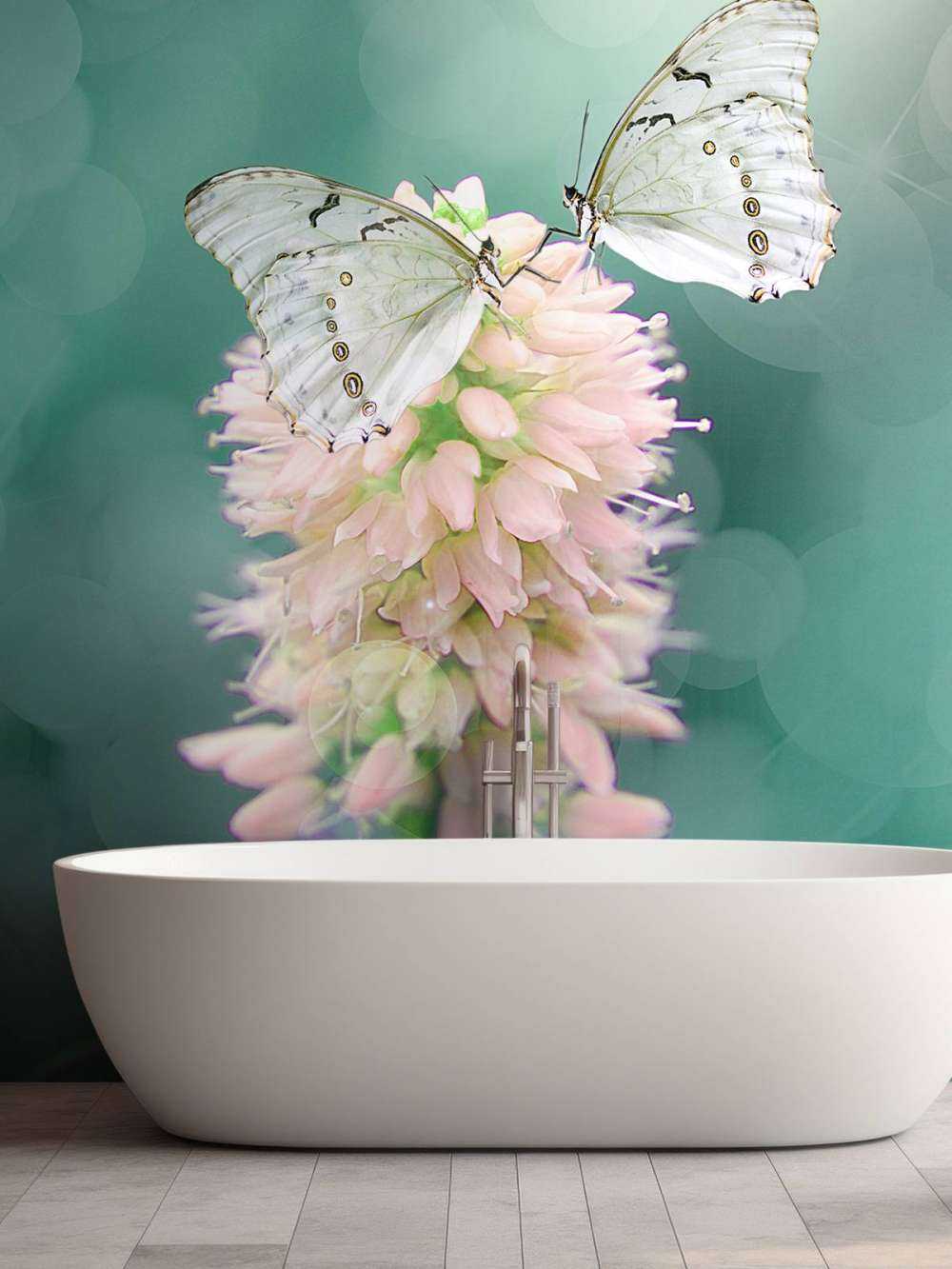 White butterflies