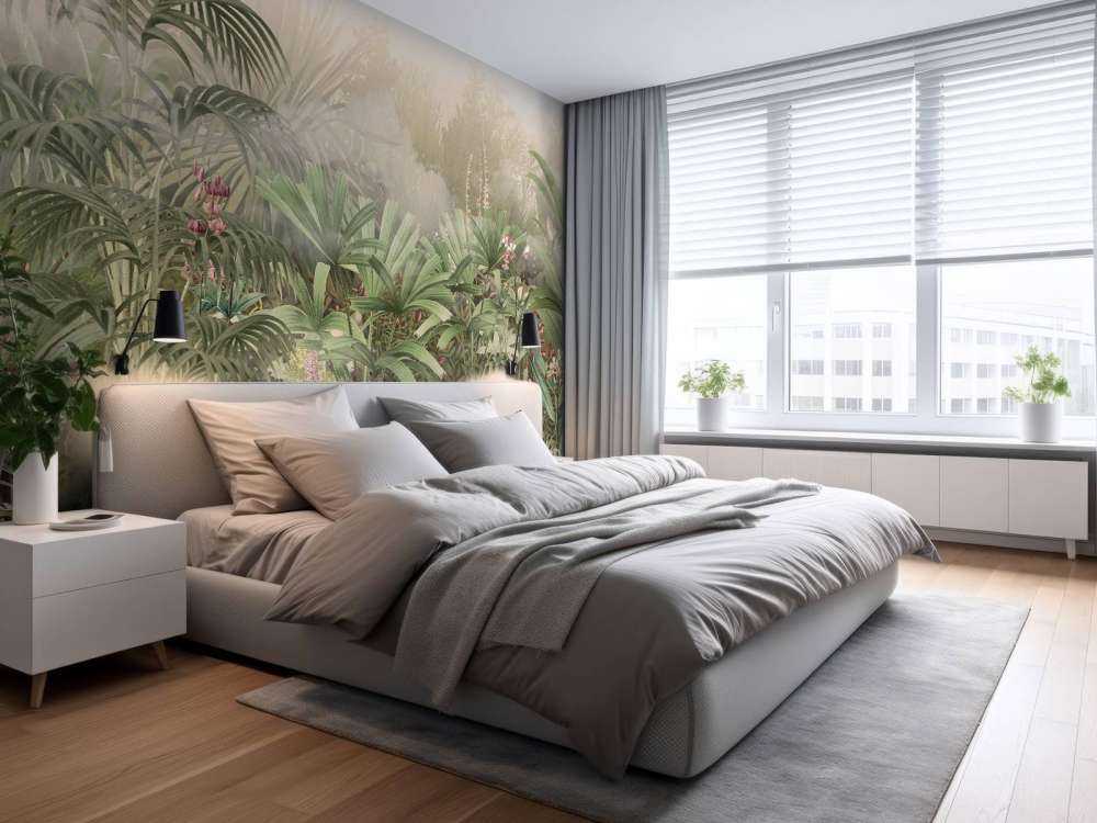 Morning in the Tropical Garden Green