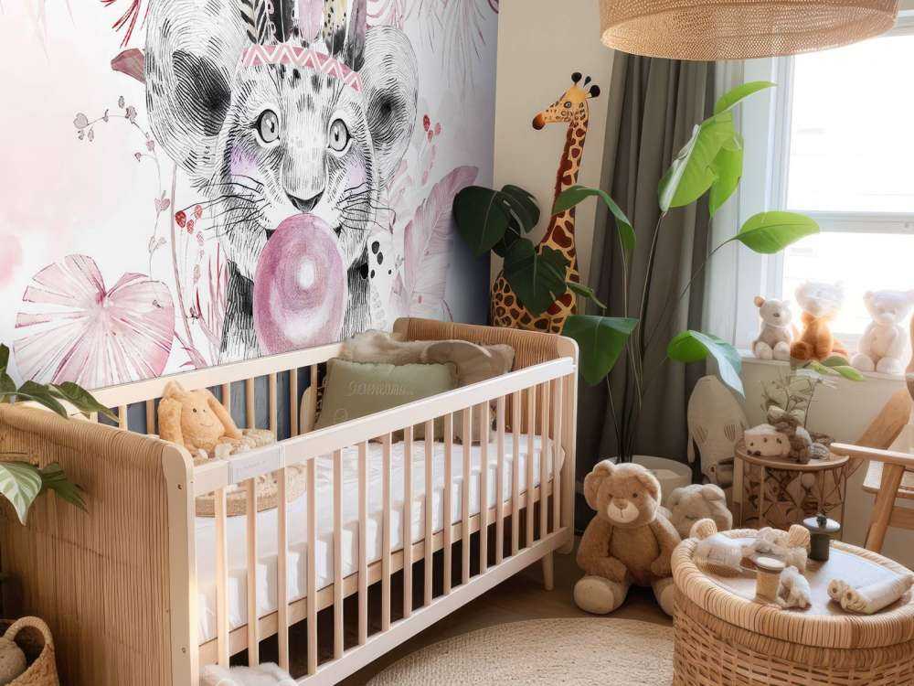 Playful pup and pink dreams