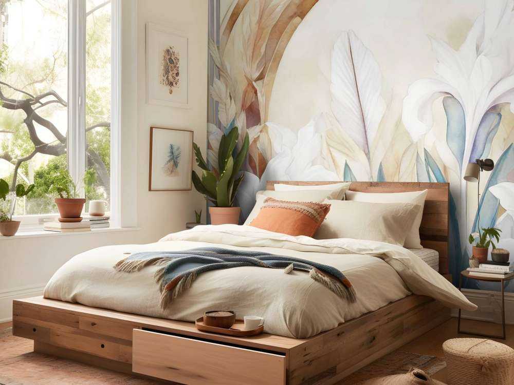 Irises at Sunrise Blue