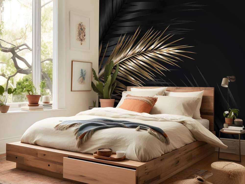 Ornamental palm leaves