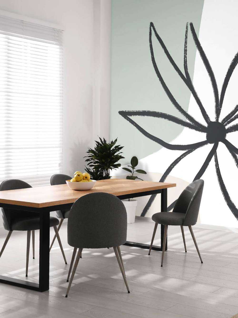 Flower Mint and Cream