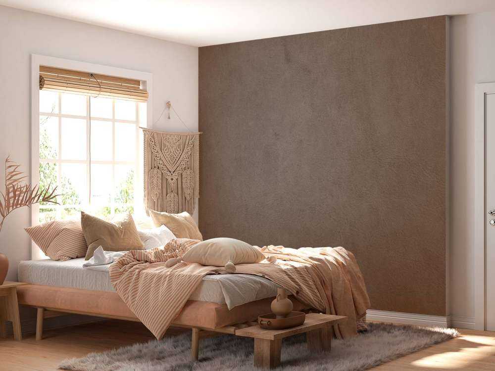 Taupe leather
