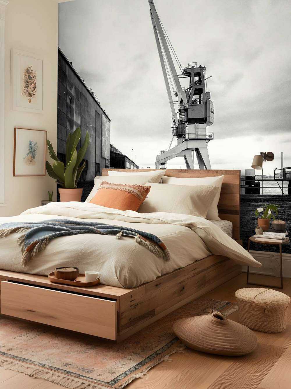 Harbour crane on the former RDM site Heijplaat Rotterdam 