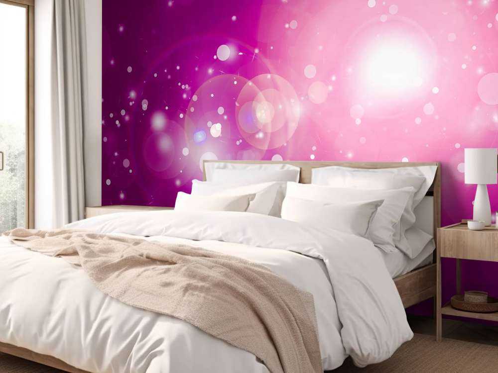 Pink glitter light