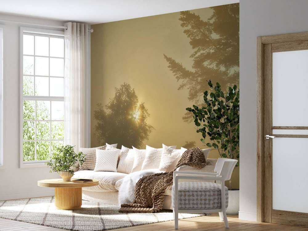 Zonsopkomst in de mist