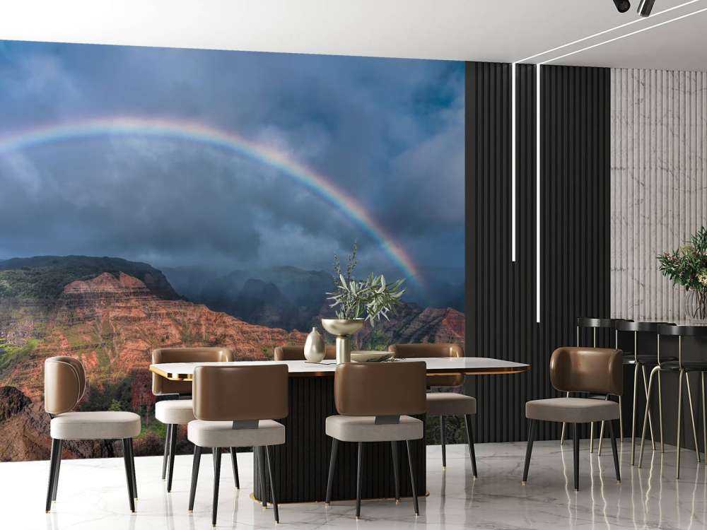 Rainbow over Waimea Canyon