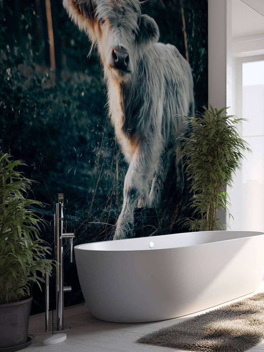 Scottish Highlander calf