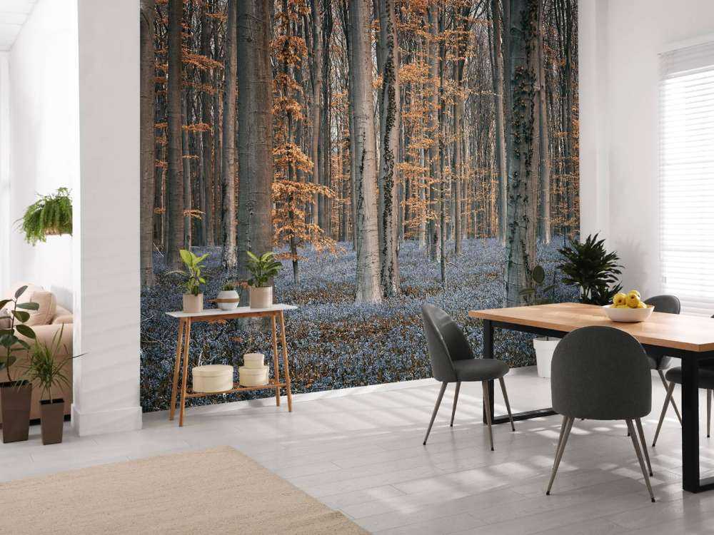 Forest with pastel shades